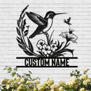 Personalized Metal Signs | Bird Metal Wall Art | Metal Name Sign Birds Welcome Plaque | Custom Garden Sign Yard Signs | Personalized Wedding Gifts | Housewarming Decor Indoor Outdoor by CozyNest Decor