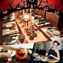 Umigy 6 Pcs Halloween Placemats 12"x18" Gothic Bat Placemats Kitchen Decoration Washable Witch Place Mats Rectangle Skull Table Mats for Halloween Dining Table Accessories (Bloody Hands Style) by CozyNest Decor