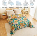 MSGKV Throw Blanket for Couch Cotton Muslin Breathable Leopard Animals Blanket 50"x60" Sofa Chair Blankets for All Seasons Lightweight Farmhouse Blankets Home Decor by CozyNest Decor