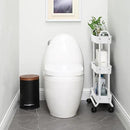 SunnyPoint Slim Rolling Storage Cart, 3 Tier Bathroom Storage Organizer Bathroom, Laundry Utility Cart (White) by CozyNest Decor