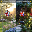 Larekook Solar Outdoor Watering Can Lights Decorative Path Lights, Metal Glass Solar Garden Light Outdoor Waterfall Decor Ornament for Yard Lighting Outside Flag by GreenHaven Gardens