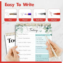 2 To Do List Notepads, Daily Planner Notebook with Tear-off Design, Undated Writing Organizer for Daily Tasks and Goal, Coiled Task Track Checklist Productivity Pad for Office, Classroom, Home, School by TinyTreasures Baby Boutique