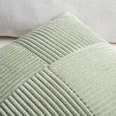 Fancy Homi Set of 2 Sage Green Boho Long Lumbar Body Decorative Throw Pillow Cover 14x36 Inch for Bed Couch Bedroom Bench, Soft Patchwork Corduroy Textured Pillow Case, Rustic Farmhouse Room Décor by CozyNest Decor
