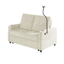 Modern Loveseat Pull Out Sofa Bed With Adjustable Backrest, Two Cup Holders, A Phone Holder, Three Charging Ports And Side Storage Pockets For Living Room by HouseOfZazla