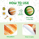 Solar System Wall Decals Glow in The Dark Stars 780 PCS, Glowing Planets Stickers for Ceiling, Nursery Wall Stickers for Bedroom, Kids Room Decorations (Green) by TinyTreasures Baby Boutique