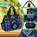 Westward Floral Gardening Tool Bag,Heavy Duty Garden Tote Bag,Portable Oxford Gardening Storage Basket Organizer Handbag with Pockets Handle,Hand Tools Gifts for Outdoor Garden Lawn Yard by GreenHaven Gardens