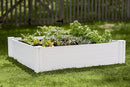 Vita Classic 4 Foot x 4 Foot x 11 inch White Vinyl Raised Modular Garden Bed, White, PVC, BPA and Pthalate Free, VT17108 by GreenHaven Gardens