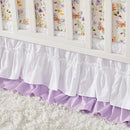 Brandream Wildflower Butterfly Crib Bedding Sets for Girls Nursery Set 3-Piece Farmhouse Quilt Comforter Set, Baby or Toddler Fitted Sheet, Double Crib Skirt, Cotton by TinyTreasures Baby Boutique