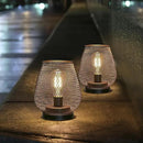 JHY DESIGN Set of 2 Metal Cage LED Lantern Battery Powered Cordless Accent Light with LED Great for Weddings Parties Patio Events for Indoors Outdoors by GreenHaven Gardens