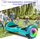 SISIGAD Scooters for Kids Ages 6-12, with Built-in Bluetooth Speaker and 6.5" Colorful Lights Wheels, Safety Certified Self Balancing Scooter Gift for Kids by TinyTreasures Baby Boutique