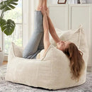Giant Bean Bag Chair Sofa for Adults Teens, Comfy Corduroy Large Bean Bag Chairs with Armrests for Bedroom Living Room, Adult BeanBag Lazy Sofa Couch Chairs with Filler Included by CozyNest Decor