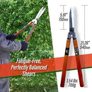 SUIZAN Hedge Shears 21.3" - Professional Japanese Garden Clippers for Precise Trimming Gardening Tools by GreenHaven Gardens