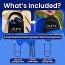 Puro Sound Labs JuniorJam Plus Volume-Limiting Wireless Bluetooth Headphones for Kids, Secure Audio with Adjustable On-Ear Design, 22-Hour Battery, Ideal for Tablets, Smartphones & PCs - Blue by TinyTreasures Baby Boutique