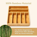 SMIRLY Silverware Drawer Organizer – Bamboo Kitchen Drawer Organizer, Adjustable Utensil Holder and Cutlery Tray, Drawer Dividers for Flatware and Kitchen Utensils by CozyNest Decor