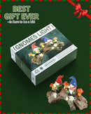 iStatue Enchanted Fairy Garden Gnomes Solar Light - 9'' Hand-Painted Resin Miniature Figurines Perfect for Yard Art Outdoor Patio Decor Lawn Ornaments and Statues Decorations (Gnomes) by GreenHaven Gardens