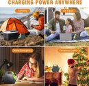 Portable Power Station 97Wh Solar Generator 26400mAh Power Bank with AC Outlet 110V Battery Charger for Home Use Outlet Battery Pack for Camping Emergency by TinyTreasures Baby Boutique