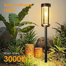 Solar Pathway Lights Outdoor: 8 Pack Upgraded Solar Lights Outdoor Waterproof - Up to 15 Hrs Bright Modern Path Light for Garden Yard Patio Driveway Walkway Sidewalk Landscape Lighting Outside Decor by CozyNest Decor