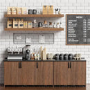 Heimlove 40 Inches Floating Shelves for Wall,9.3" Deep Walnut Long Floating Shelves Set of 2,Large Display Shelf & Storage Shelf,Wall Shelf for Bathroom Bedroom Living Room Kitchen Office by CozyNest Decor