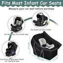 Infant Car Seat Travel Bag Fit Nuna Pipa All Model Car Seat and Base, Fit Doona Baby Stroller, Padded Car Seat Bags for Air Travel, Gate Check Bag with Side Pocket, 5 Protective Feet, Storage Bag by TinyTreasures Baby Boutique