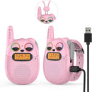 Walkie Talkies for Kids Rechargeable, Toys for 3+ Years Old Kids Walkie Talkies Rechargeable, Up to 2 Mile 2 Way Radio Birthday Toys for Girls And Boys, Pink by TinyTreasures Baby Boutique