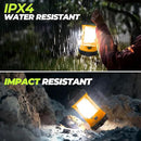 Rechargeable Camping Lantern, 3000LM 5 Light Modes Camping Light 4400 Capacity Phone Charger LED Impact-Resistant Flashlight Lantern Portable Waterproof Hurricane Lanterns for Emergency(Orange) by CozyNest Decor