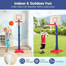 Costzon Kids Basketball Hoop, 8-Level Height Adjustable Basketball Goal Stand with Weighted Base, Indoor Toy Basketball Set Outdoor Play Sport for Boys Girls Age 3+ by TinyTreasures Baby Boutique