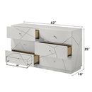 Esther - Dresser - White / Silver by Unique Piece Furniture
