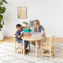 ECR4Kids Three Rung Ladderback Chair with Storage, 14in Seat Height, Classroom Seating, Honey, 2-Pack by CozyNest Decor