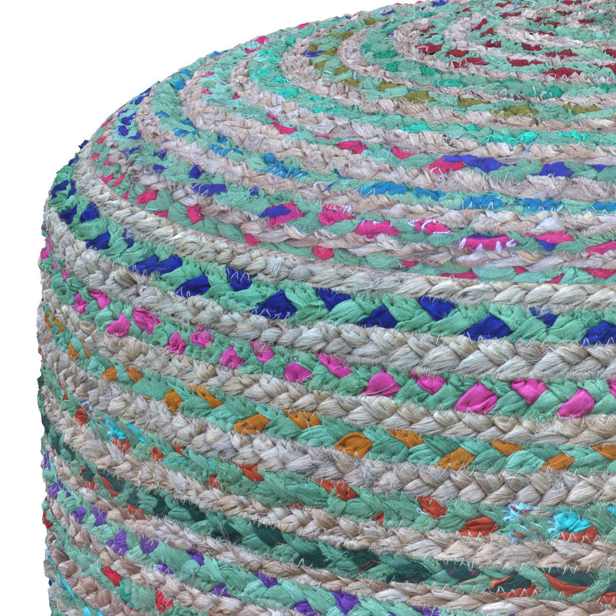 Margo - Handcrafted Round Pouf, photo 12 of 22
