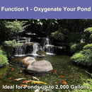 AquaMiracle All-in-One Pond Air Pump Koi Pond Aerator for Pond up to 2000 Gallons Pond Deicer Pond Aeration Kit with 2&4 Outlets Air Stones Airline Tubing Check Valves by GreenHaven Gardens