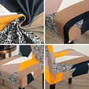 JQinHome Chair Covers for Dining Room 6 Pack,Magic Cube High Stretch Removable Washable Parsons Chair Slipcover for Home Party Hotel Wedding Ceremony (Geometric Patterns) by CozyNest Decor