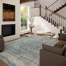 Machine Washable Living Room Rug: 8x10 Area Rugs for Bedroom Vintage Stain Resistant Non Slip Low Pile Lightweight Boho Carpet for Kitchen Dining Room Farmhouse Kids Room Nursery by TinyTreasures Baby Boutique