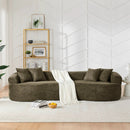 4 Seater Curved Cloud Sectional Sofa by Unique Piece Furniture