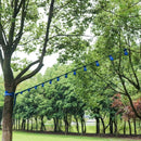 Rainbow Craft Ninja Warrior Obstacle Course for Kids - 50ft Slackline, 12 Removable Buckle Loops, 12 Ninja Attachments, Outdoor Training Equipment by TinyTreasures Baby Boutique