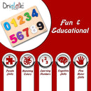 Magnetic Wooden Educational Number Puzzle - Learn Numbers & Color Recognition Toy – Toddler Preschool Game – Kids Montessori Education by TinyTreasures Baby Boutique