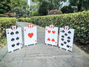 4 PCS Queen's Soldiers Yard Signs with Stakes Trick or Treat Party Hearts Costume Decor Large Lawn Sign Halloween Decorations Outdoor by GreenHaven Gardens
