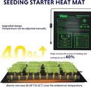 iPower 20"x20.75" Seeding Heat Mat, Adjustable Temperature Waterproof Durable Germination Station, Hydroponic Heating Pad for Indoor Gardening by GreenHaven Gardens