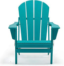 Westin Outdoors Laguna WO Home Outdoor Adirondack Folding Chair Lounger Seat Traditional Retro Home Furniture for Beach, Balcony, Backyard, Lawn, Patio, Pool, Deck, Garden (Turquoise) by GreenHaven Gardens