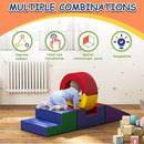 Foam Climbing Toys for Toddlers,4 Pcs Climb & Crawl Soft Play Set for Kids, Safe Indoor Tunnel for Toddler Gym with Pad,Easy to Clean by TinyTreasures Baby Boutique