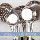 Darware Portion Control Serving Spoons (6-Piece Ladle Set); w 1/4 Cup, 1/2 Cup, 3/4 Cup & 1 Cup (2, 4, 6, 8 oz) & 1/2 & 1 Cup Utensils/Spoodles by CozyNest Decor