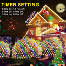 KNONEW Christmas Net Lights 360 LEDs 13ft x 9.8ft Outdoor Mesh Lights Connectable Waterproof 8 Modes & Timer Plug-in Net Fairy Lights for Bushes Garden Party Wedding Holiday,Multicolor by GreenHaven Gardens