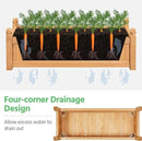 Yaheetech 43.5″ L×16″ W×14″ H Wooden Raised Garden Bed, Horticulture Wood Rectangular Garden Planter Outdoor, Raised Planter Box for Yard/Greenhouse/Vegetable/Flower/Herbs, Light Brown by GreenHaven Gardens