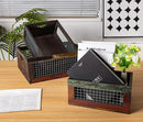 TIMRIS Set of 3 Rustic Wood Nesting Crates, Farmhouse Distressed Wooden Storage Boxes, Decorative Reclaimed Wood Organizer Baskets with Wire Mesh (Random) by CozyNest Decor