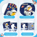 homicozy 3PCS Sticker Paint Books for Kids Ages 4-10,Dinosaur Astronaut Ocean Animals Designs Paint by Stickers,Sticker by Numbers,Party Birthday Gifts for Boys 4-10,Create 30 Pictures at a Time by TinyTreasures Baby Boutique