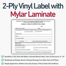 25 Pack Buck Annual Vehicle Inspection Label, 2-Ply Adhesive Vinyl with Mylar Laminate, FMCSA & DOT Compliant, Weatherproof, Tear Resistant, Easy to Write On, 5" x 4" - Made in USA by GreenHaven Gardens