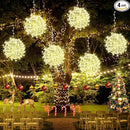 Christmas String Lights Outdoors,4 Pack 11.81" Sphere Lights,Ball Tree Garden Globe Lights for Home, Party, Christmas, Porch Patio,Wedding, Garden,Tree Decoration with Plug by GreenHaven Gardens