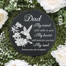 Dad Memorial Stone for Garden Memorial Plaque Father Sympathy Stepping Stone for Loss of Father in Loving Memory of Dad Memorial Grave Stone TNA21 by GreenHaven Gardens