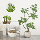 Artificial Mahonia Fortunei Tree 5FT,Tall Fake Plant Artificial Sumac Tree, Faux Plants Indoor Fake Plants Decor with Pots for Home Office Bathroom Bedroom Living Room Decorations Housewarming by CozyNest Decor