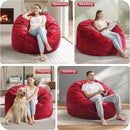 Hobestluk 4FT Bean Bag Chair Giant Bean Bag Chairs for Adults Large Bean Chairs with Removable Cover, Beanbag Chair with Filler, Adult Bean Bag Chairs for Living Room, Bedroom by CozyNest Decor