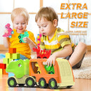 Veslier Dinosaur Toys for Kids 2-4 3-5 with 6 Dinosaur Car Vehicles, Dino Transport Carrier Truck with Music and Roaring Sound Christmas Birthday Gift for 2+ Year Old Boys. by TinyTreasures Baby Boutique